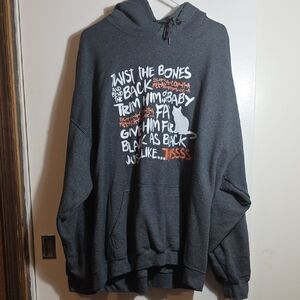 Gildan Gray Sweatshirt Hoodie Casual Style